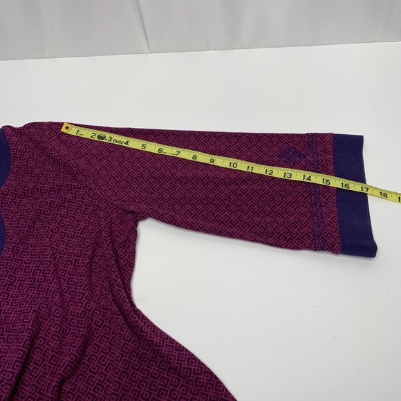 Soft Surroundings Tunic Top Womens Large Purples 3/4 Sleeve Knit Cover up - Picture 13 of 14